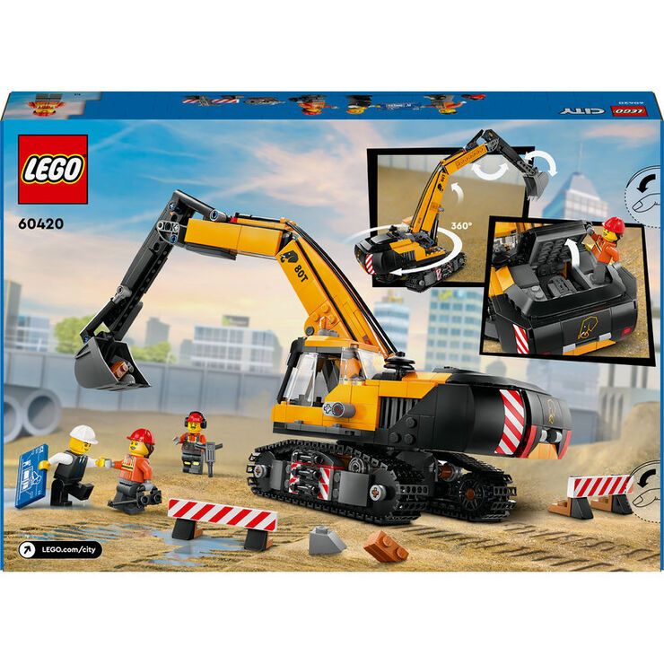 LEGO® City Excavadora de Obra Amarilla 60420