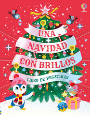 Una navidad con brillos Libro de pegatinas