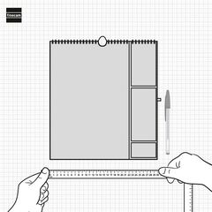 Calendario pared 16 meses Finocam Plus cas 24-25 Vitae