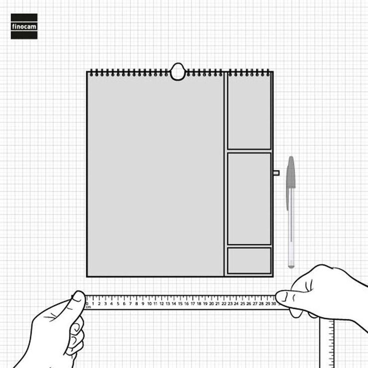 Calendario pared 16 meses Finocam Plus cas 24-25 Vitae