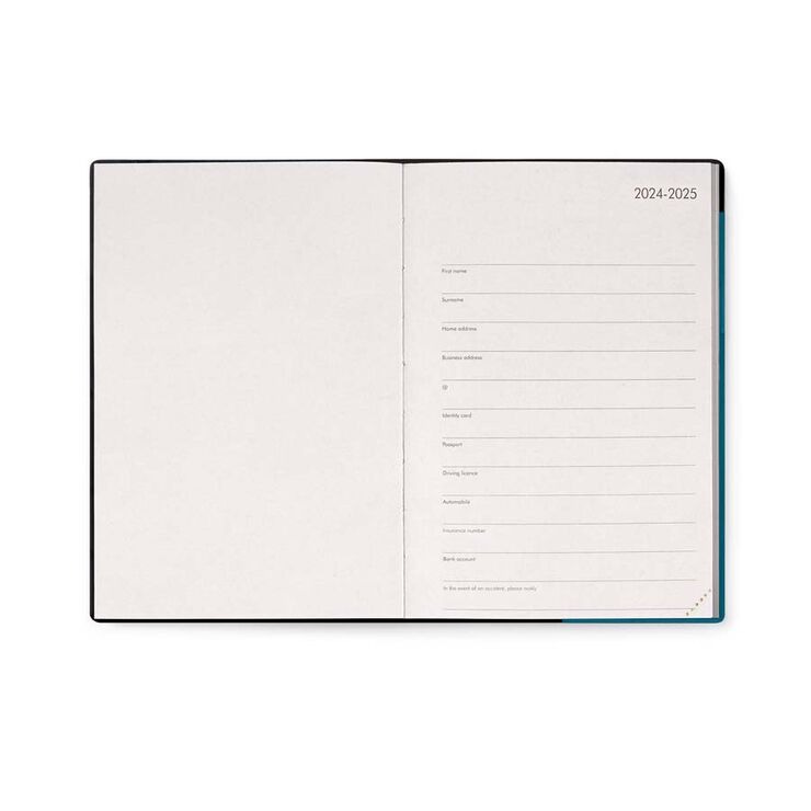 Agenda Legami 18 mesos medium setm/vista mult 24-25 Teal Blue