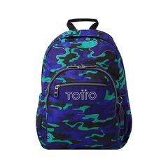 Motxilla Totto Acuareles Camo blau