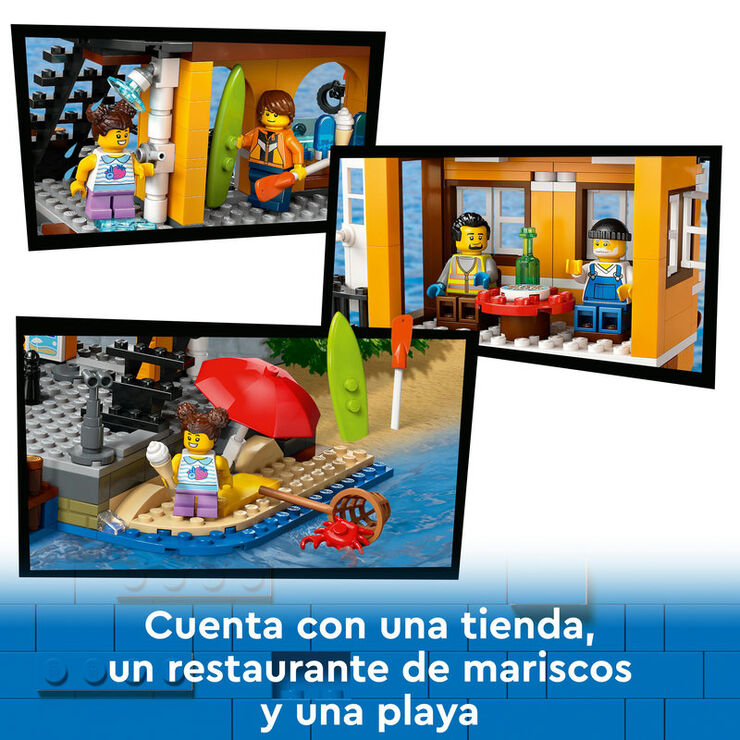 LEGO® City Puerto Marítimo con Buque de Mercancías 60422