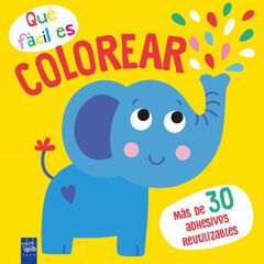 Qu&eacute; f&aacute;cil es colorear. Elefante
