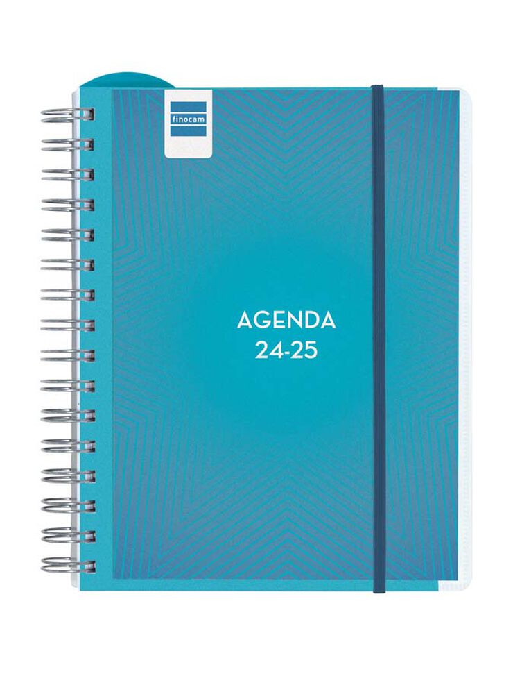 Agenda Finocam Magistral personalitzable 1/4 Sv cas 24-25 blau