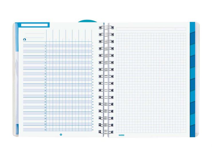 Agenda Finocam Magistral personalizable 1/4 Sv cas 24-25 azul