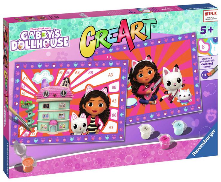 CreArt Serie Junior: 2 x Gabby's Dollhouse