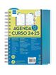 Agenda Finocam Magistral personalitzable 1/4 Sv cas 24-25 blau