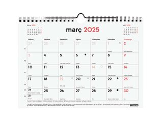 Calendario pared 16 meses Finocam 21x15cm cat 24-25