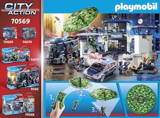 Playmobil City Action Helicòpter Policia Paracaigudes 70569