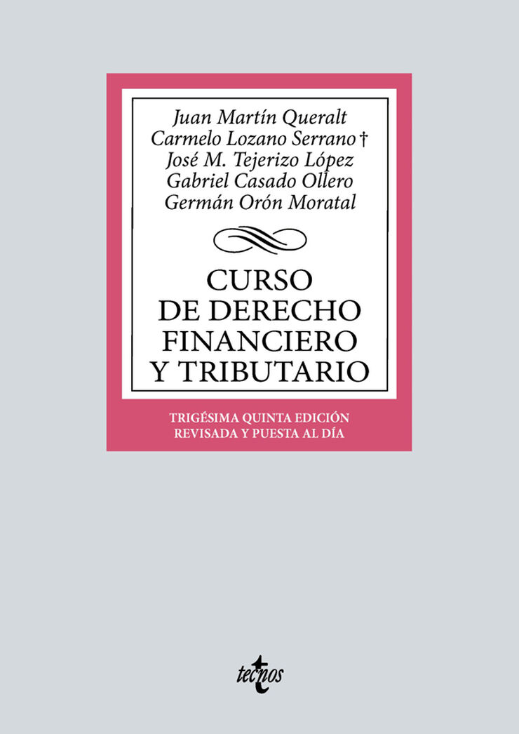 Curso de Derecho Financiero y Tributario