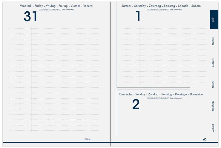 Agenda escolar Pure dia/pàg mult 24-25 blau