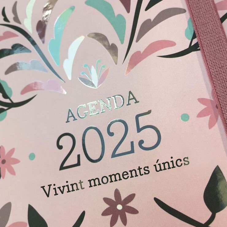 Agenda Finocam 16M Vitae 1/4 setm/vista cat 24-25 rosa