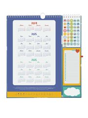 Calendario pared 16 meses Finocam Plus cast 24-25 Familiar