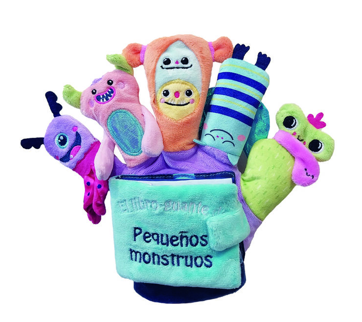 Pequeños monstruos (Libro guante con títeres de dedo)