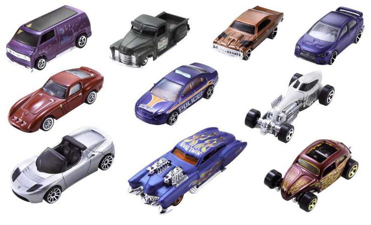 Hot Wheels 10 Vehículos Surtido