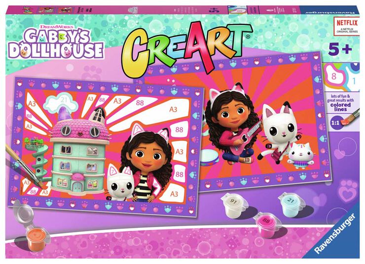 CreArt Serie Junior: 2 x Gabby's Dollhouse