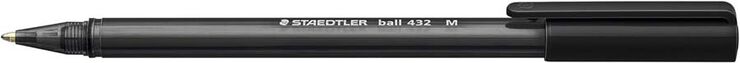 Bolígrafo Staedtler 432 M negro 10u