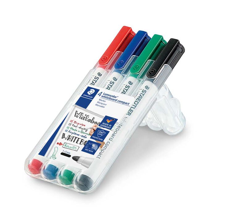 Rotuladores pizarra blanca Staedtler 4 colores