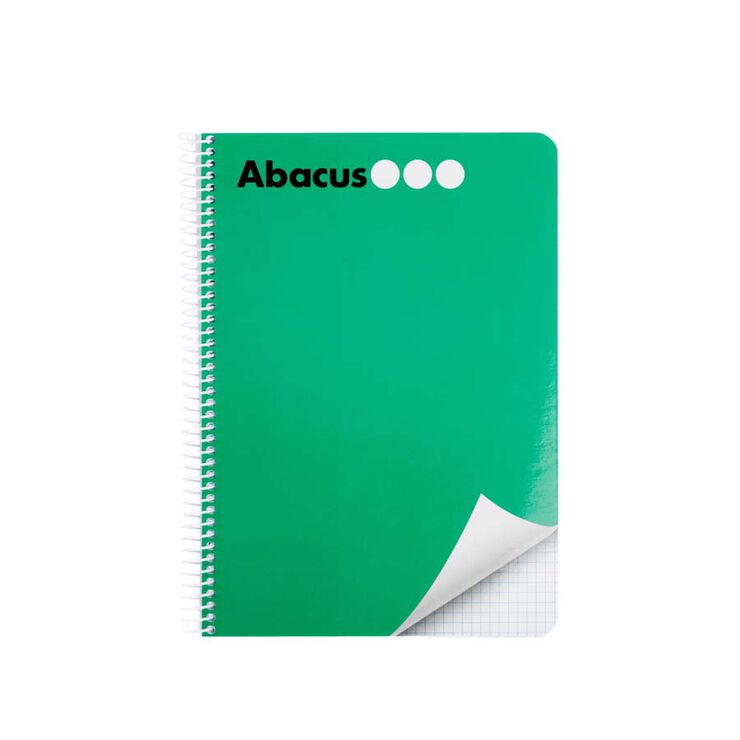 Libreta espiral Abacus A5 80 hojas raya horizontal verde