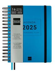 Agenda Finocam 16M Tempus 1/4 sem/vista cas 24-25 azul