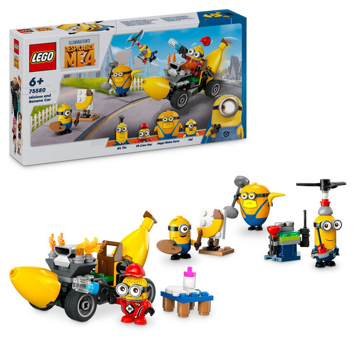 LEGO® Minions i Cotxe Banana 75580