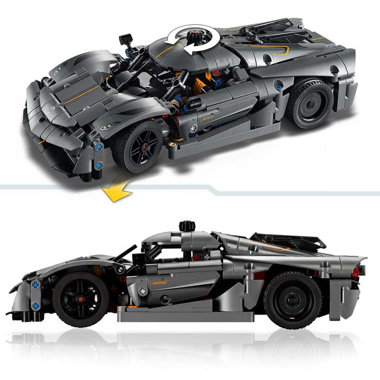 LEGO® Technic Hipercoche Koenigsegg Jesko Absolut Gris 42173