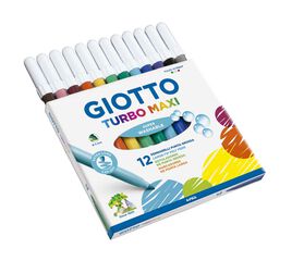 Rotuladores Giotto Turbo Maxi 12 colores