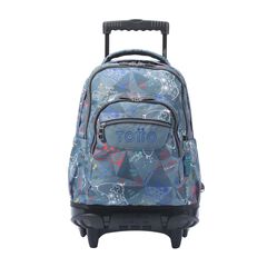 Mochila ruedas Totto Renglones Gaming gris