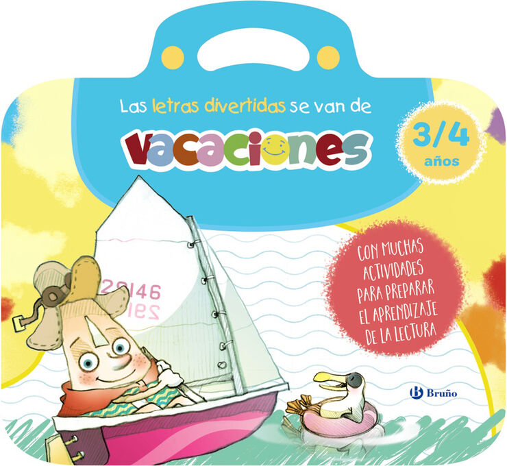 Las letras divertidas se van de vacaciones. 3-4 años