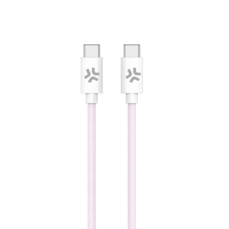 Cable USB-C 1,5m Celly rosa pastel