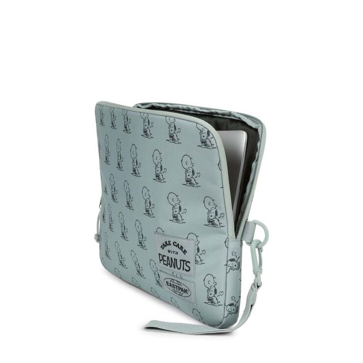 Funda PC Eastpak blanket M Peanuts mint