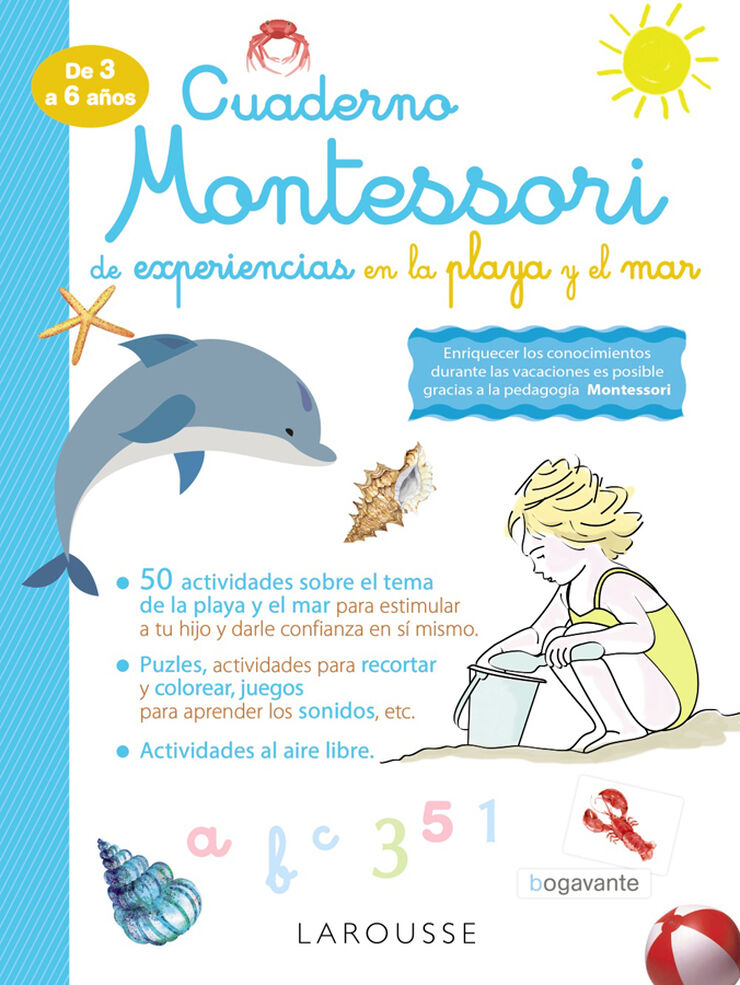 Cuaderno Montessori de Experiencias En La Playa y Elmar Larousse