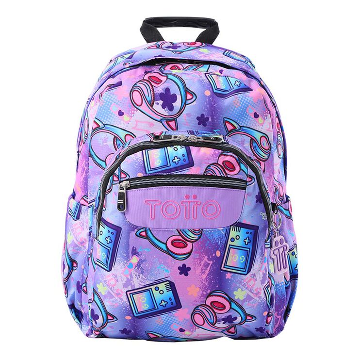 Mochila Totto Acuareles Gaming lila