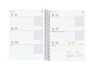 Agenda escolar Finocam Cool 1/8 sem/vista cas 24-25 negro