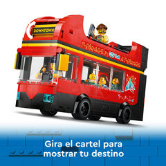 LEGO® City Autobús Turístic Vermell de Dues Plantes 60407