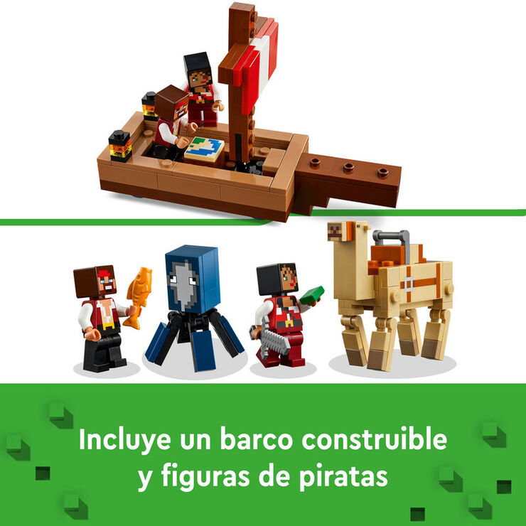 LEGO® Minecraft El Viaje en el Barco Pirata 21259