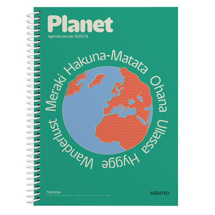 Agenda escolar Planet setm/vista castellà 24-25 Additio