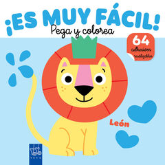 &iexcl;Es muy f&aacute;cil! Pega y colorea. Le&oacute;n
