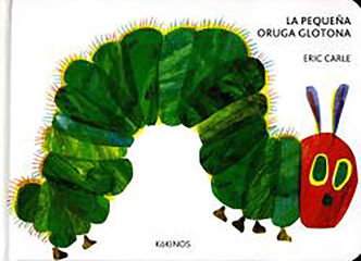 La peque&ntilde;a oruga glotona carton&eacute; mediana