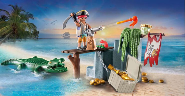 Playmobil Pirates amb Caiman 71473