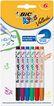 Retoladors pissarra blanca Bic Kids Velleda 6 colors