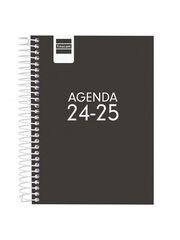 Agenda escolar Finocam Cool 1/8 dia/pàg cas 24-25 negre