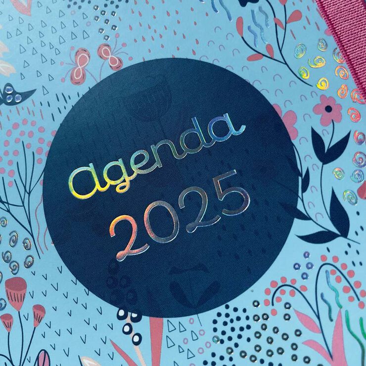 Agenda Finocam 16M Vitae 1/4 setm/vista cas 24-25 blau