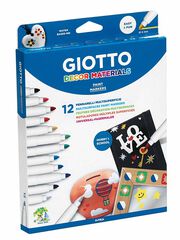 Rotuladores Giotto Decor Materials 12 colores