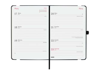 Agenda Finocam 16M Capri F4 sem/vista cat 24-25 negro