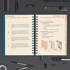 Agenda Finocam 16M Tempus 1/4 sem/vista cas 24-25 azul