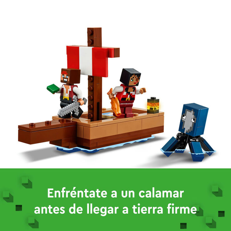 LEGO® Minecraft El Viaje en el Barco Pirata 21259