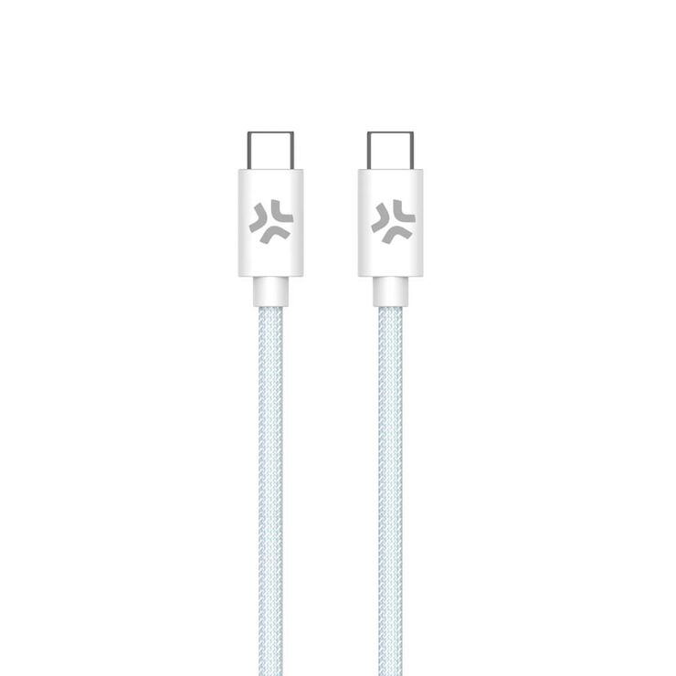 Cable USB-C 1,5m Celly azul pastel