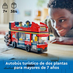 LEGO® City Autobús Turístic Vermell de Dues Plantes 60407